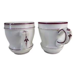set de 2 tasses brulots - porcelaine