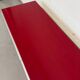 Glossy red semi-vintage lacquered IKEA sideboard with drawers