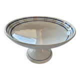 Cake dish with stand Sarreguemines model Poitou