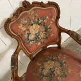 Pair of convertible armchairs