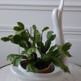 Ceramic swan planter pot cover 50s-60s