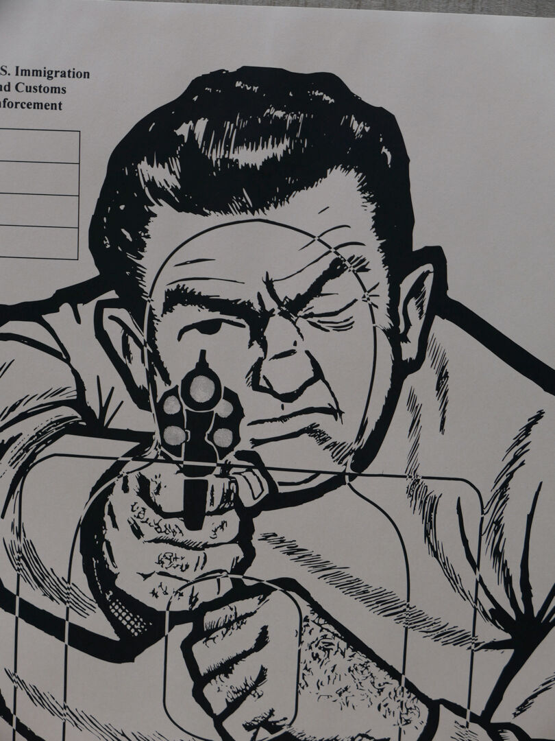 poster poster target silhouette gangster police USA