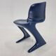 Midcentury Blue Kangaroo Chair Designed by Ernst Moeckl, Germany, 1960s