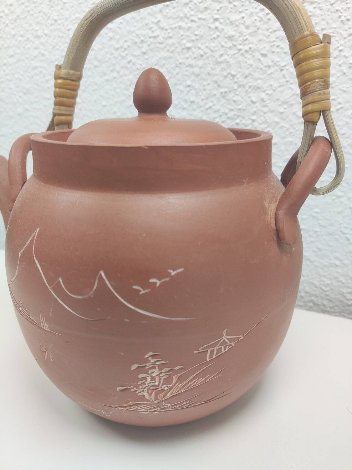 Terracotta teapot