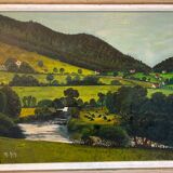 Countryside landscape signed