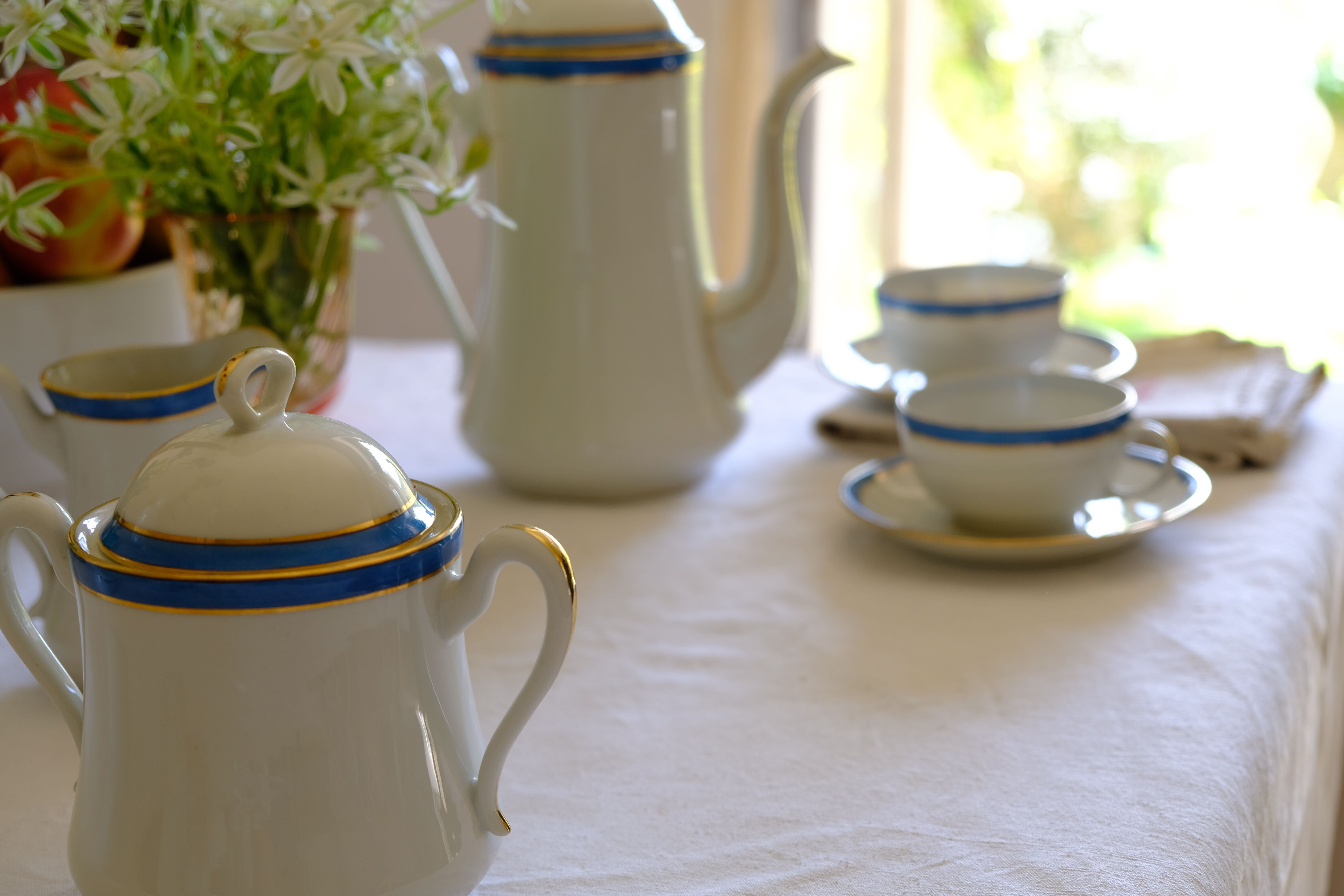 Limoges manufacture BRP fine porcelain tea service circa 1925/30