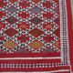 Red Berber carpet Handmade wool 105x205cm