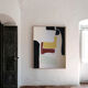 Abstract canvas "Smile" 100x81cm for contemporary living room