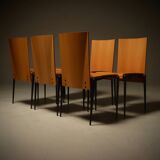 Set of 6 Post Modern Dining Chairs by Cidue Italy 1990s