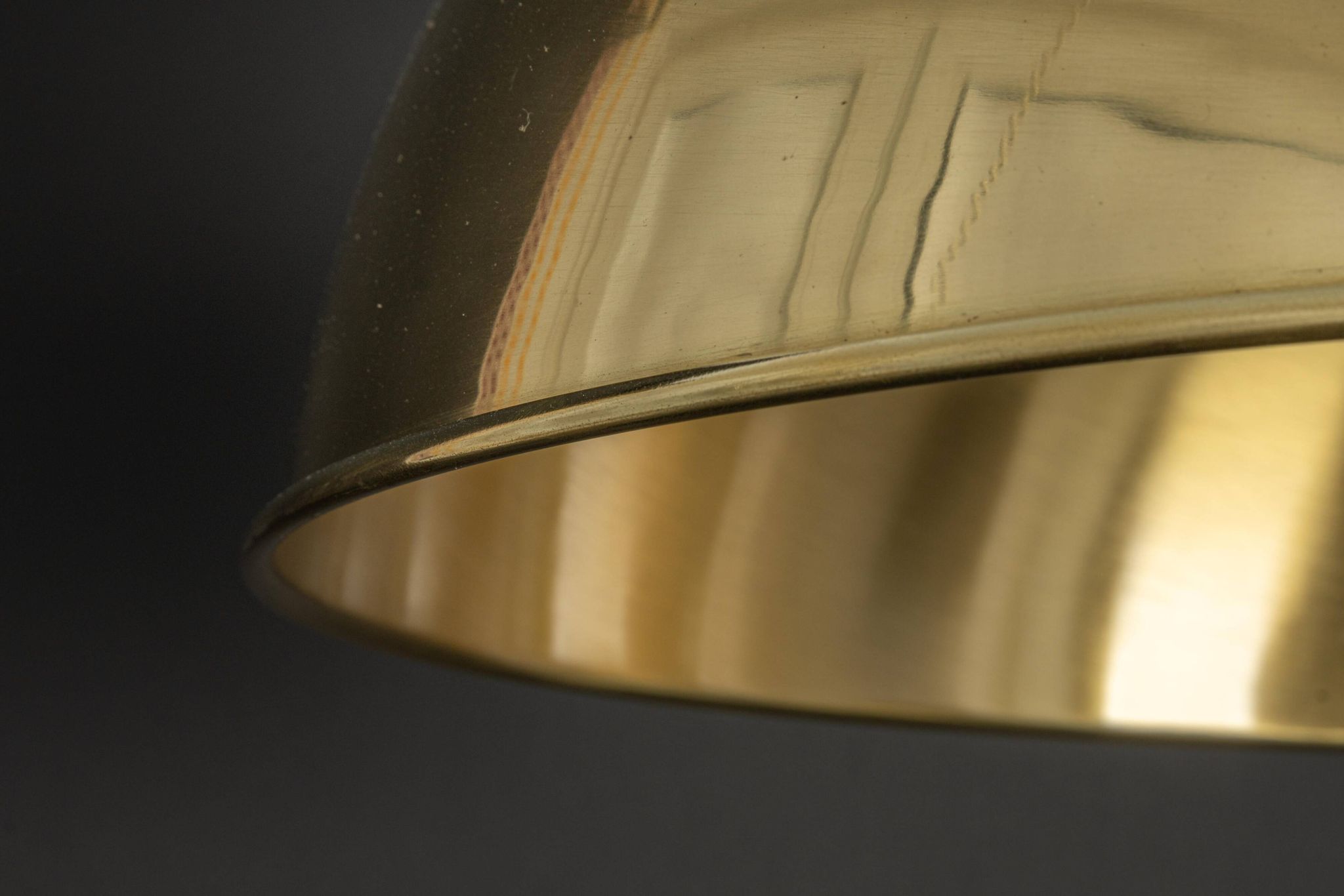 Large suspended brass chandelier by Florian Schulz, Germany.