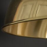 Large suspended brass chandelier by Florian Schulz, Germany.