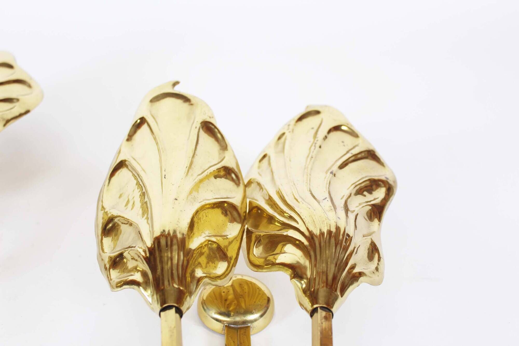 Pair of brass vintage ‘Bottega Gadda’ sconces by Carlo Giorgi