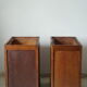 Bureau caisson d'atelier vintage en chêne