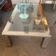 Coffee table - steel and glass - france - 1970 - 20th century