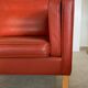 Vintage Danish mid-century Mogens Hansen 3 person cognac leather sofa