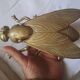 Large brass fly ashtray