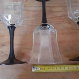 6 Luminarc Arcoroc Octagonal Vintage Wine Glasses
