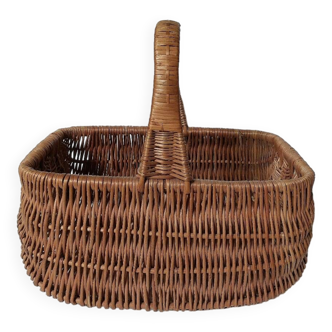 Panier osier tressé