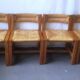 Series of 4 elm chairs and mulched back house revival