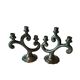 Pair of large vintage candelabra in ceramic by Sars potteries Maine