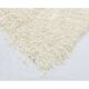 Vintage Handmade Shag Pile Rug Made of Natural Beige Mohair Wool