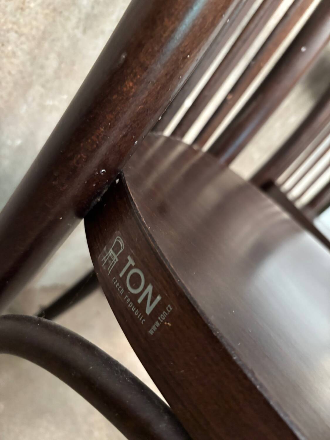 Pair of Ton bistro chairs