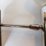 Chrome and black wall lamp Vintage, Italy 1960.