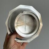 Antique silver-plated shell-shaped butter dish