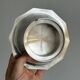 Antique silver-plated shell-shaped butter dish