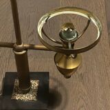 Double lamp fixture in brass, neo-classical style from the 1950s.