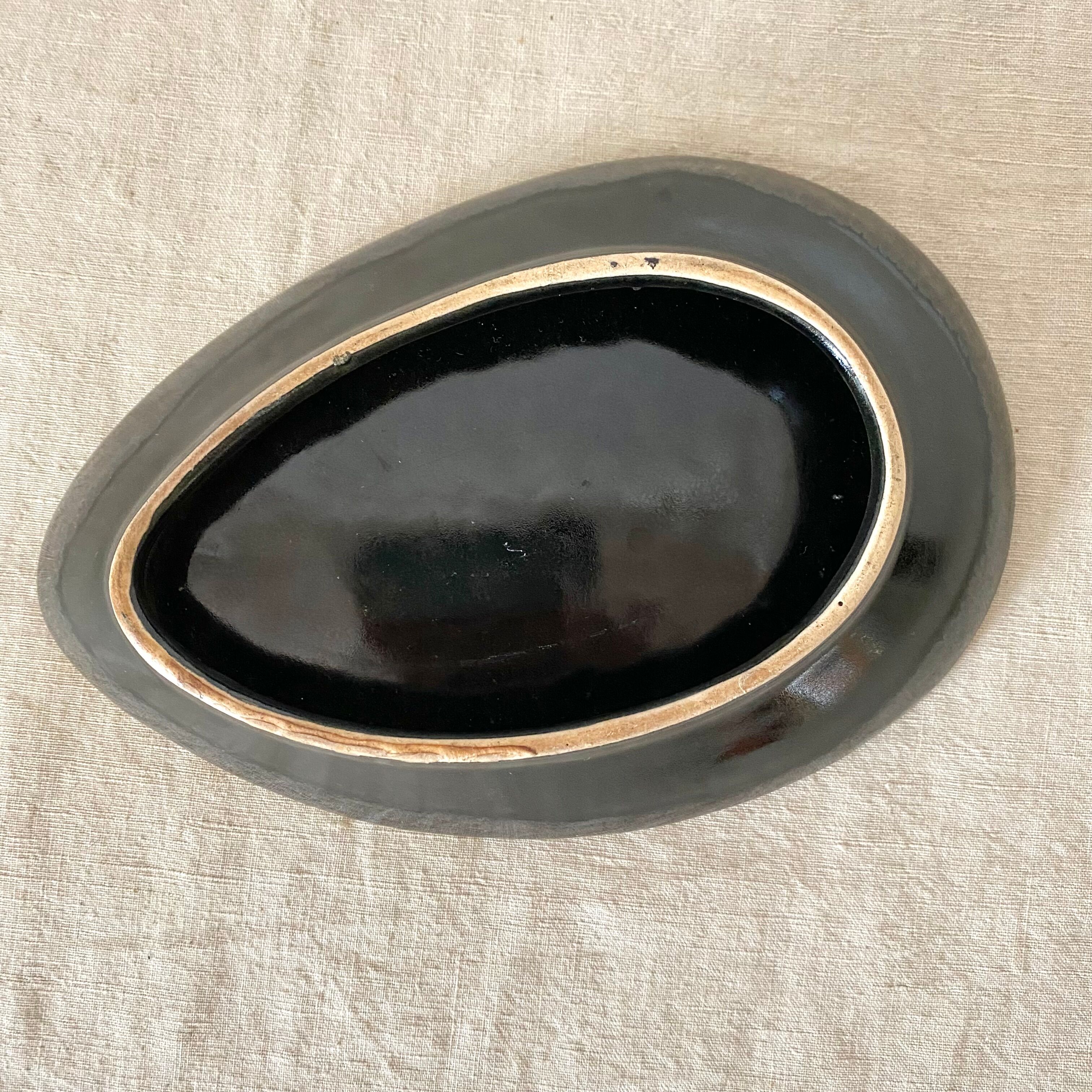 Empty vintage ceramic pocket