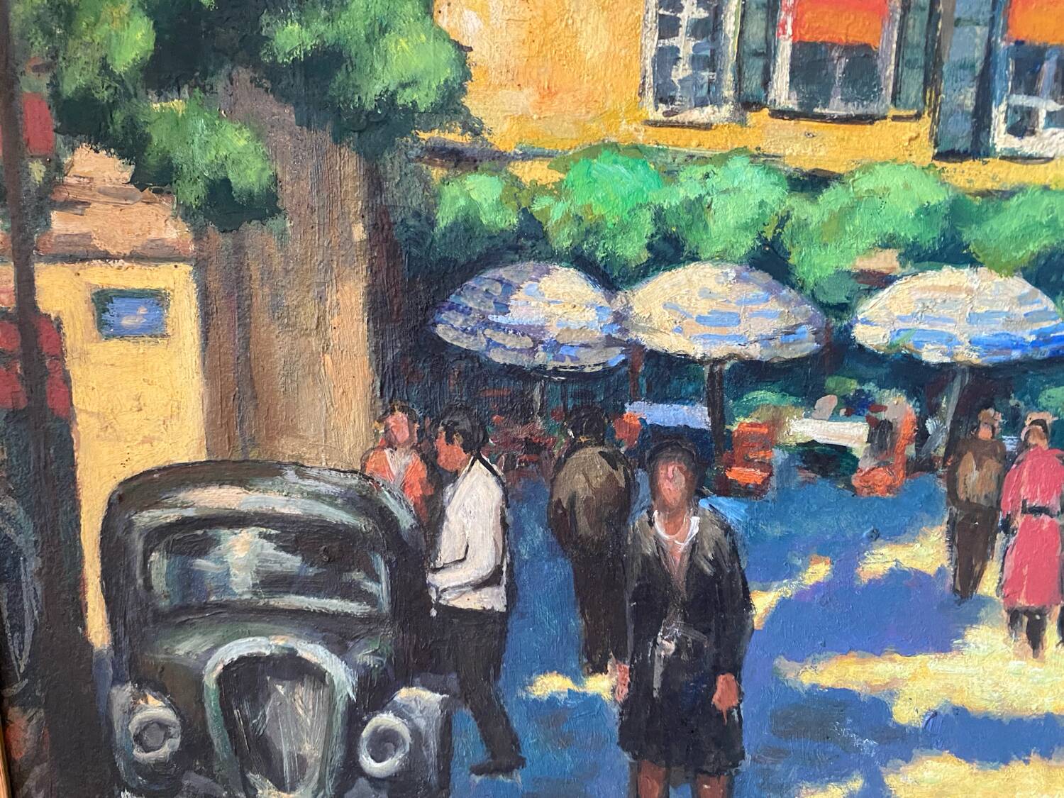 Signed painting of Montmartre in Paris