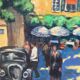 Tableau signé de Montmartre à Paris