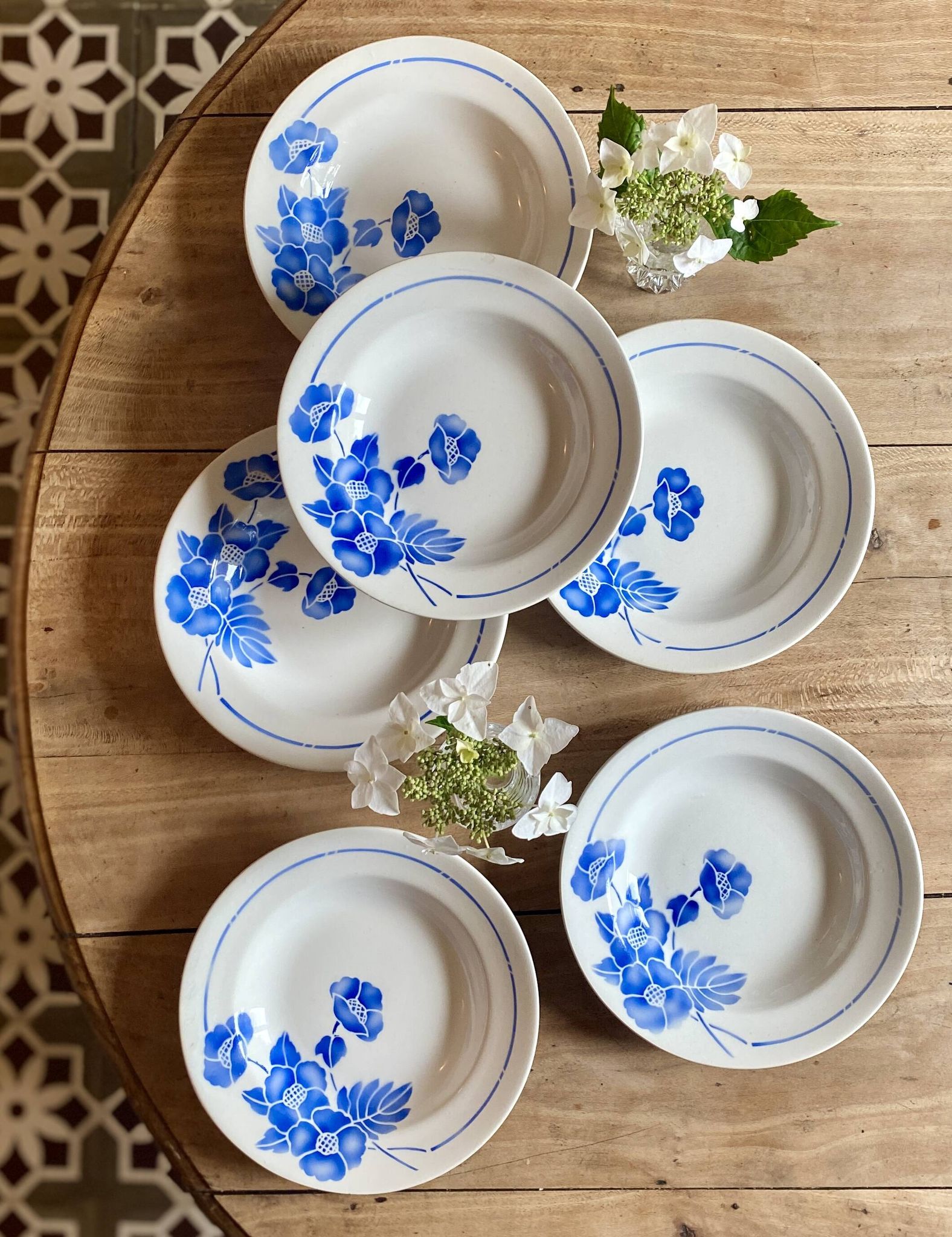 Set of 6 vintage soup plates model Edmond de Saint Amand - Moulin des Loups