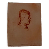 Johannes Barbara "Portrait de Oskar Kokoschka Lithographie signe et numerote