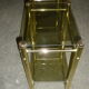Glass and brass bedside tables