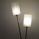 Vintage floor lamp in metal and brass and glass 1950