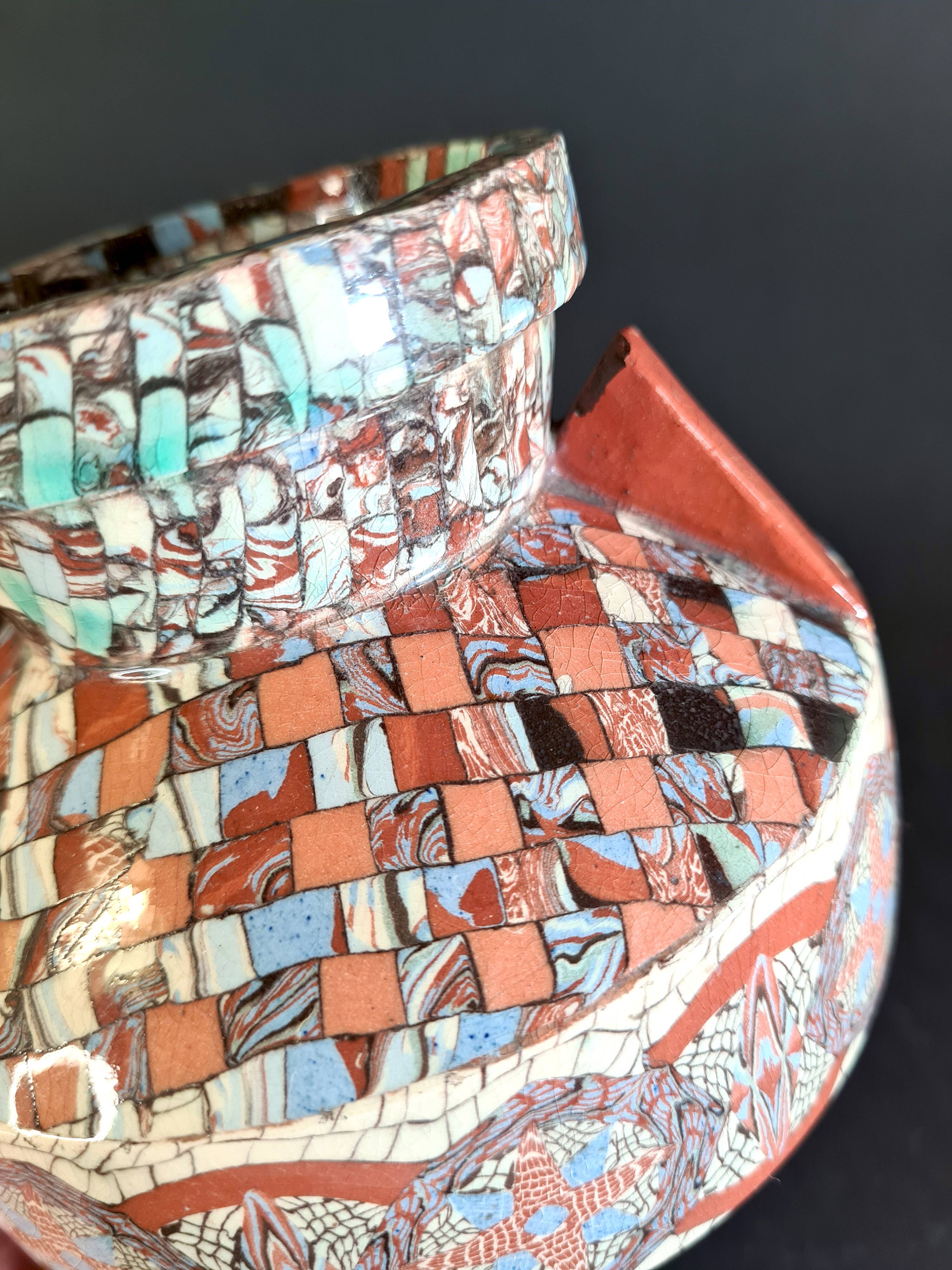 Vase en mosaïque Gerbino Vallauris – modèle 16 cm