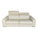 Rochebobois ivory leather sofa