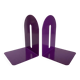 Pair of purple pop mauve metal bookends