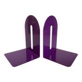 Pair of purple pop mauve metal bookends