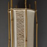 Lampadaire en bambou de Louis Sognot, années 1950