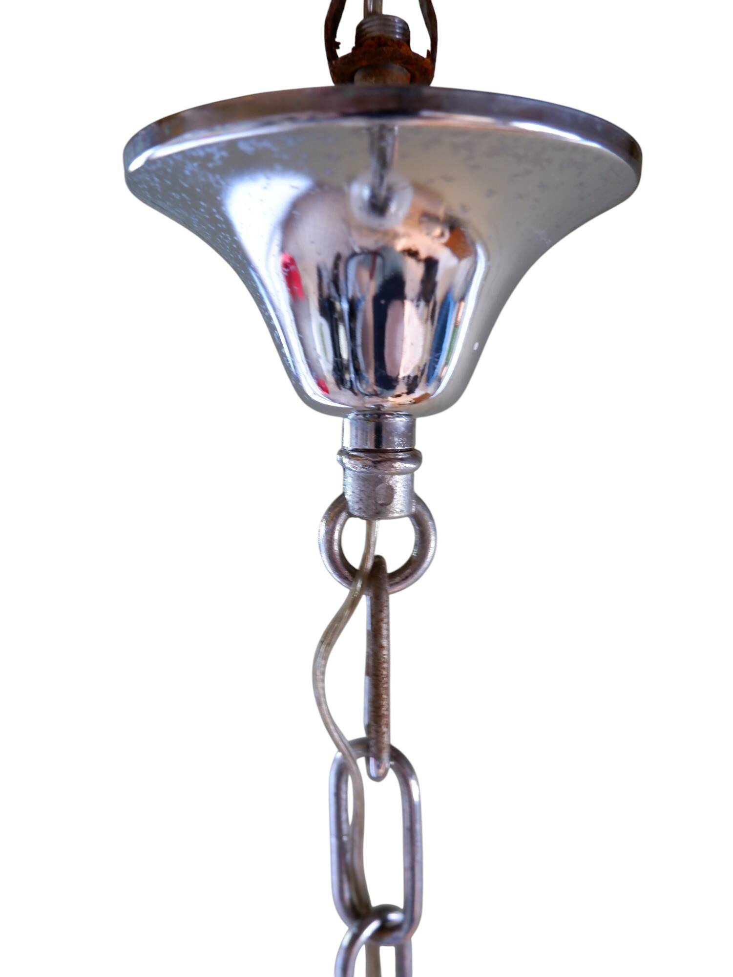 Murano glass hanging lamp by Mazzega, 1970s