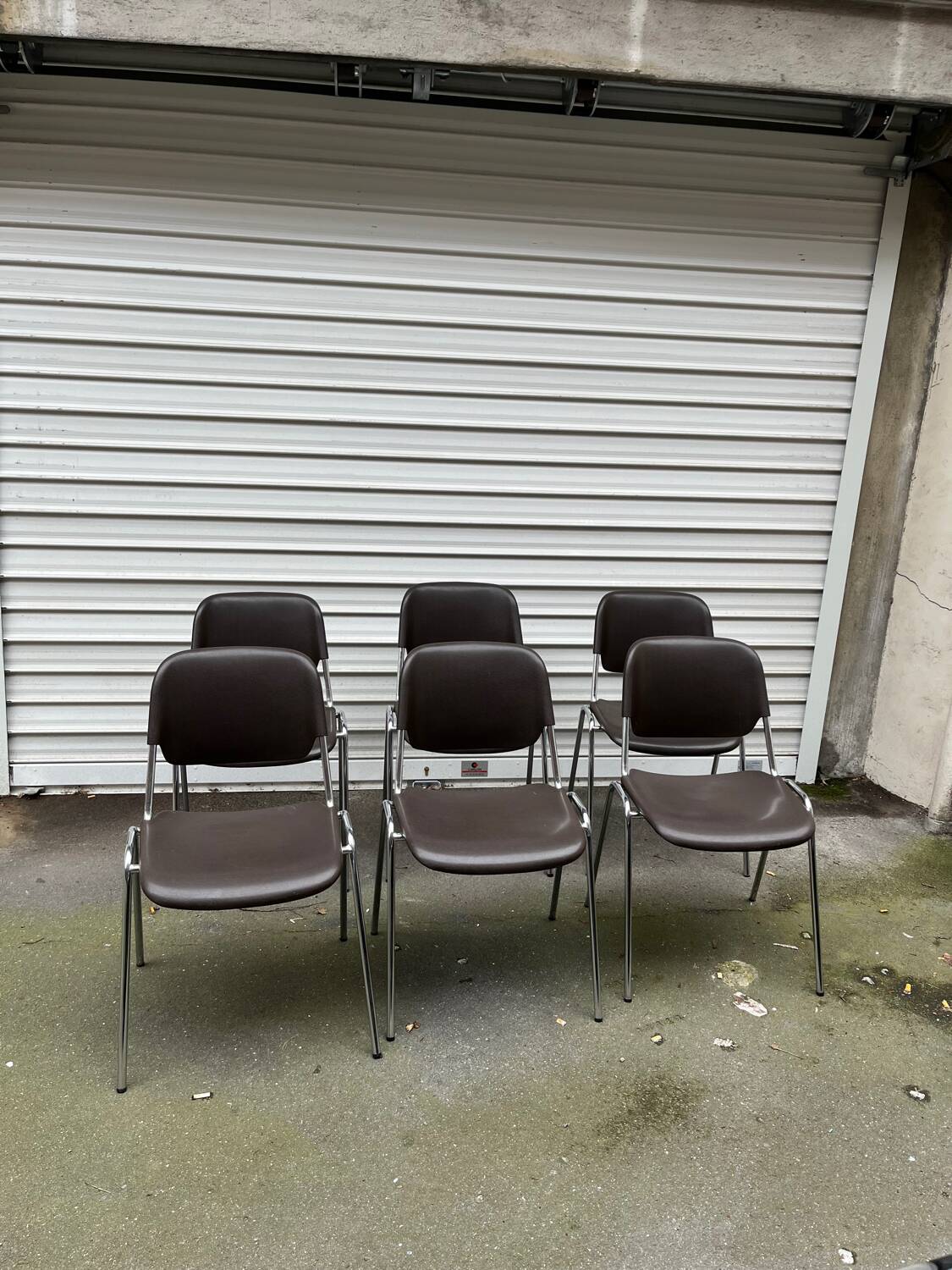 Set of 6 vintage chairs by Helmut Starke, Multi-Set model