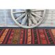 Vintage Turkish Hand-Knotted Wool Cotton Red Runner Rug 81x380