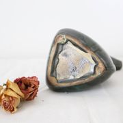 Cruche en céramique, forme cubique, vintage