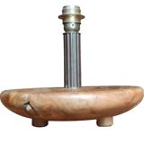 Old vintage solid wood lamp base