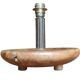 Old vintage solid wood lamp base
