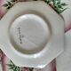 dessert plates and serving dish in earthenware – hand-painted decoration