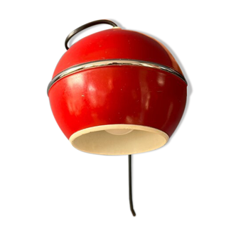 Red space-age eyeball wall lamp